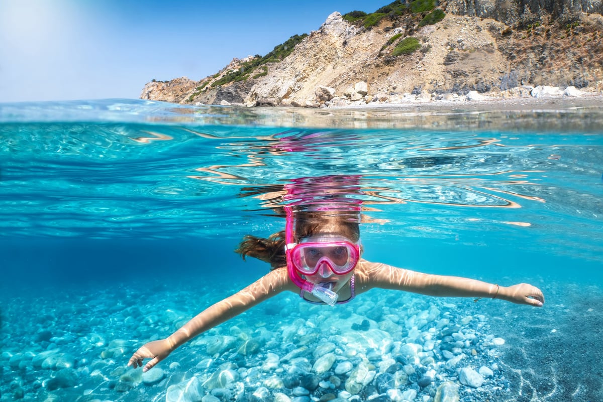 Snorkel en aguas turquesa de Baja California Sur