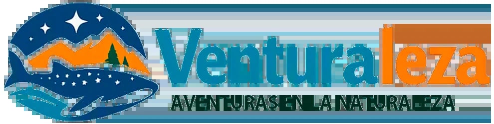 Venturaleza — logo con ballena, montañas y la palabra Venturaleza sobre fondo blanco